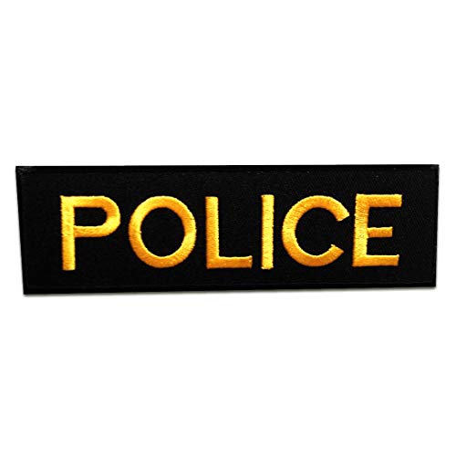 POLICE Polizei Logo - Aufnäher, Bügelbild, Aufbügler, Applikationen, Patches, Flicken, zum aufbügeln, Größe: 12,5 x 4 cm POLICE Polizei Logo - Aufnäher, Bügelbild, Aufbügler, Applikationen, Patches, Flicken, zum aufbügeln, Größe: 12,5 x 4 cm von Catch the Patch
