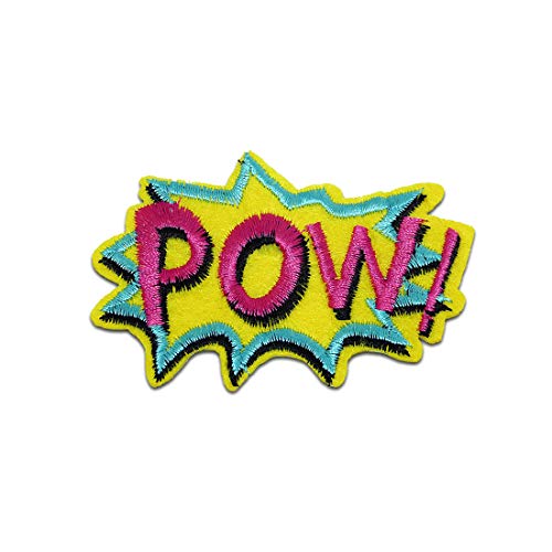 POW! Comic Kinder - Aufnäher, Bügelbild, Aufbügler, Applikationen, Patches, Flicken, zum aufbügeln, Größe: 5,2 x 7,3 cm von Catch the Patch