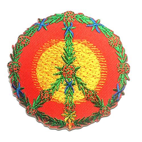 Catch the Patch Peace Frieden - (Größe: Ø 7,5 cm) – Kultige Aufnäher zum Aufbügeln & Aufnähen – Für Jacken, Rucksäcke, Shirts & Cosplay – Ein Must-have für DIY-Fans von Catch the Patch