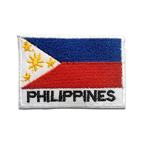 Phillipinen Flagge Fahne - Aufnäher, Bügelbild, Aufbügler, Applikationen, Patches, Flicken, zum aufbügeln, Größe: 5 x 7,2 cm Phillipinen Flagge Fahne - Aufnäher, Bügelbild, Aufbügler, Applikationen, Patches, Flicken, zum aufbügeln, Größe: 5 x 7,2 cm von Catch the Patch