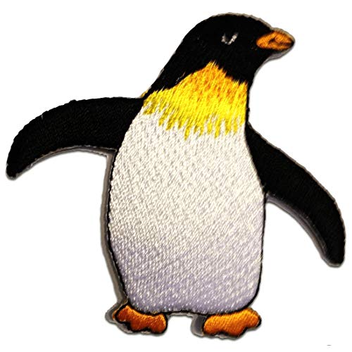Pinguin Kinder Tier Happy Feet - Aufnäher, Bügelbild, Aufbügler, Applikationen, Patches, Flicken, zum aufbügeln, Größe: 7,8 x 7,2 cm Pinguin Kinder Tier Happy Feet - Aufnäher, Bügelbild, Aufbügler, Applikationen, Patches, Flicken, zum aufbügeln, Größe: 7,8 x 7,2 cm von Catch the Patch