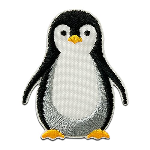 Recycl Patch Pinguin Tier Antarktis Think Green - Aufnäher, Bügelbild, Aufbügler, Applikationen, Patches, Flicken, zum aufbügeln, Größe: 5 x 4 cm von Catch the Patch