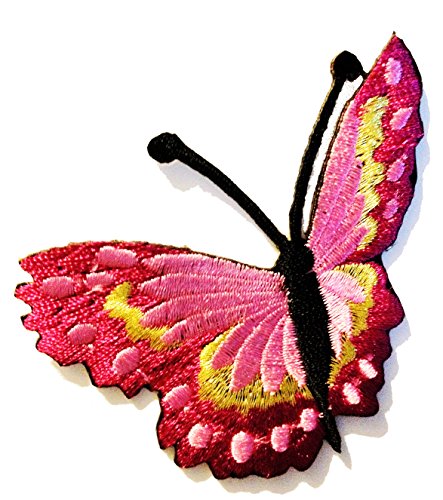 Schmetterling - Aufnäher, Bügelbild, Aufbügler, Applikationen, Patches, Flicken, zum aufbügeln, Größe: 7.9 x 6.3 cm Schmetterling - Aufnäher, Bügelbild, Aufbügler, Applikationen, Patches, Flicken, zum aufbügeln, Größe: 7.9 x 6.3 cm von Catch the Patch