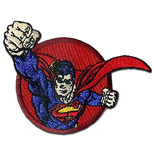Superman Faust 1 - Aufnäher, Bügelbild, Aufbügler, Applikationen, Patches, Flicken, zum aufbügeln, Größe: 8,3 x 5,7 cm von Catch the Patch