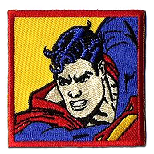 Superman Gesicht 1 - Aufnäher, Bügelbild, Aufbügler, Applikationen, Patches, Flicken, zum aufbügeln, Größe: 5,5 x 5,5 cm von Catch the Patch