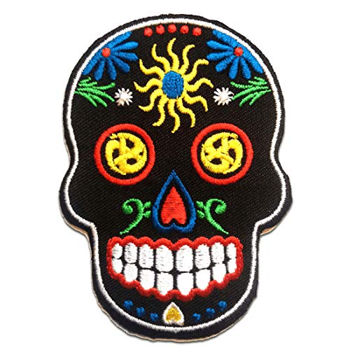 Totenkopf Skelett - Aufnäher, Bügelbild, Aufbügler, Applikationen, Patches, Flicken, zum aufbügeln, Größe: 6.4 x 9 cm Totenkopf Skelett - Aufnäher, Bügelbild, Aufbügler, Applikationen, Patches, Flicken, zum aufbügeln, Größe: 6.4 x 9 cm von Catch the Patch