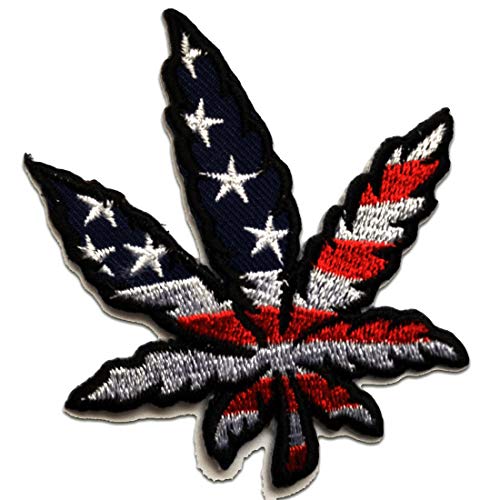 Catch the Patch USA Marijuana Cannabis Weed - (Größe: 6,5 x 7,5 cm) Aufnäher, Bügelbilder, Aufbügler, Applikationen, Patches, Sticker zum Aufbügeln oder Aufnähen – für Kleidung, Taschen, Jacken Catch the Patch USA Marijuana Cannabis Weed - (Größe: 6,5 x 7,5 cm) Aufnäher, Bügelbilder, Aufbügler, Applikationen, Patches, Sticker zum Aufbügeln oder Aufnähen – für Kleidung, Taschen, Jacken von Catch the Patch