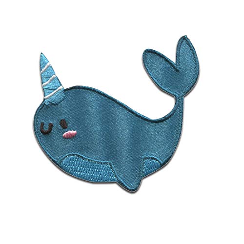 Wal Horn Piraten Tiere - Aufnäher, Bügelbild, Aufbügler, Applikationen, Patches, Flicken, zum aufbügeln, Größe: 5,6 x 5,1 cm Wal Horn Piraten Tiere - Aufnäher, Bügelbild, Aufbügler, Applikationen, Patches, Flicken, zum aufbügeln, Größe: 5,6 x 5,1 cm von Catch the Patch