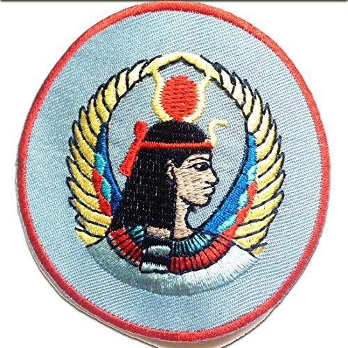 Catch the Patch ägyptische Königin Sphin x - (Größe: Ø 7,3 cm) – Kultige Aufnäher zum Aufbügeln & Aufnähen – Für Jacken, Rucksäcke, Shirts & Cosplay – Ein Must-have für DIY-Fans von Catch the Patch