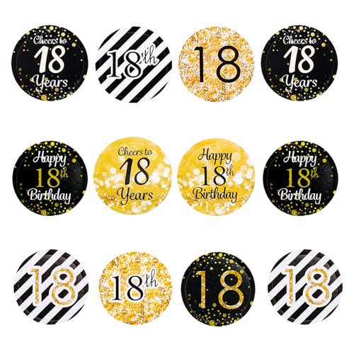Catelves 216 Stück 18. Geburtstag Aufkleber,Sticker 18 Geburtstag Deko,Happy 18th Birthday Sticker,18 Jubiläum Deko Aufkleber Party Geschenk Deko,2cm Aufkleber 18 Geburtstag Junge Mädchen Catelves 216 Stück 18. Geburtstag Aufkleber,Sticker 18 Geburtstag Deko,Happy 18th Birthday Sticker,18 Jubiläum Deko Aufkleber Party Geschenk Deko,2cm Aufkleber 18 Geburtstag Junge Mädchen von Catelves