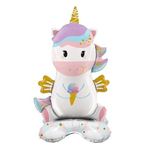 Catelves Einhorn Standballon Folienballon, Einhorn Luftballons Deko Kindergeburtstag, Unicorn Standballon Geburtstag, 37x60cm Süßes Unicorn Ballon Deko für Mädchen Kinder Catelves Einhorn Standballon Folienballon, Einhorn Luftballons Deko Kindergeburtstag, Unicorn Standballon Geburtstag, 37x60cm Süßes Unicorn Ballon Deko für Mädchen Kinder von Catelves