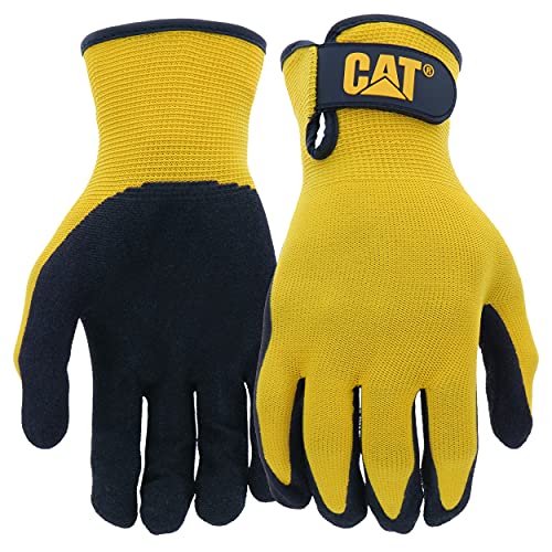 Caterpillar 17416 Sicherheits- und Arbeitshandschuhe, mit Nitril beschichtet und mit Nylon-Überzug, schwarz, schwarz, CAT017416L Caterpillar 17416 Sicherheits- und Arbeitshandschuhe, mit Nitril beschichtet und mit Nylon-Überzug, schwarz, schwarz, CAT017416L von CAT