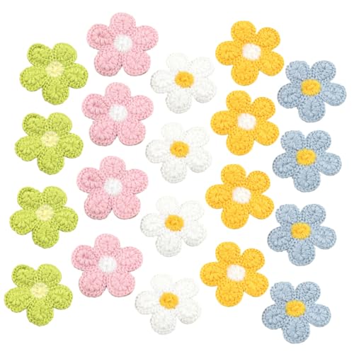 20 Stück bestickte Blumen-Patches – dekorative Applikationen für Kleidung, Taschen, Hüte, schöne Blumen-Designs, Bastelzubehör von Catgol