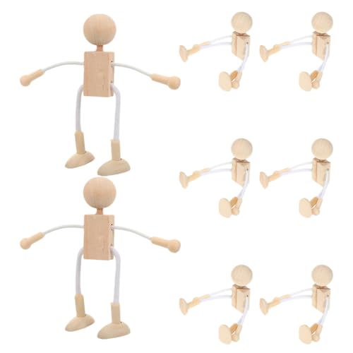 8 unlackierte Holzfiguren zum Malen und Basteln – Naturholz-Kunstprojekte für kreativen Spaß und Party-Dekorationen 8 unlackierte Holzfiguren zum Malen und Basteln – Naturholz-Kunstprojekte für kreativen Spaß und Party-Dekorationen von Catgol