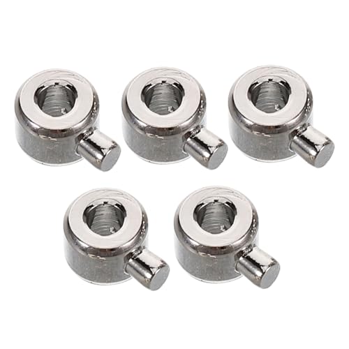 Kupfer-Crimpperlen-Set – 5 Stück Schnellkochtopf-Positionierungsschnallen-Abstandshalter für Schmuckherstellung, leichter Schmuck, weiße Metallperlen für Armbänder und Halsketten Kupfer-Crimpperlen-Set – 5 Stück Schnellkochtopf-Positionierungsschnallen-Abstandshalter für Schmuckherstellung, leichter Schmuck, weiße Metallperlen für Armbänder und Halsketten von Catgol