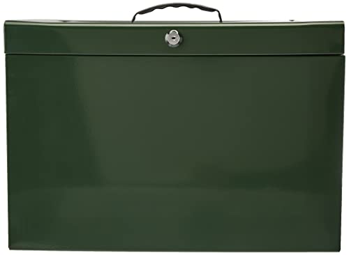 Cathedral Products A4+ (Foolscap) Stahl Aktenbox mit Starter Pack von 5 Hängemappen – British Racing Green von Cathedral