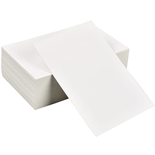 100 Stück A6 DIY Papier Karten, 15x10cm Leere Grußkarten Mitteilungs Karte, 350g/m² Blanko Kraftpapier Memory Wort Karton Namenskarten für Geschenkanhänger Graffiti Botschaft Kunsthandwerk (Weiß) von Catime