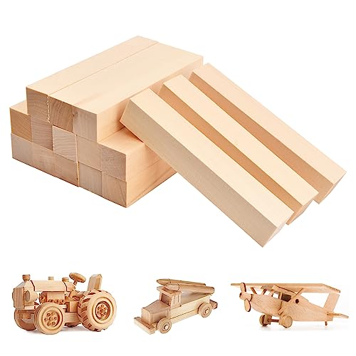 16 Stück Lindenholz Holzblöcke, 15x2,5x2,5 cm Unbehandelt Schnitzblock, Schnitzen Natürlich Lindenholz, Basswood Carving Blocks für Kinder Erwachsene DIY Basteln Kunst Handwerk 16 Stück Lindenholz Holzblöcke, 15x2,5x2,5 cm Unbehandelt Schnitzblock, Schnitzen Natürlich Lindenholz, Basswood Carving Blocks für Kinder Erwachsene DIY Basteln Kunst Handwerk von Catime