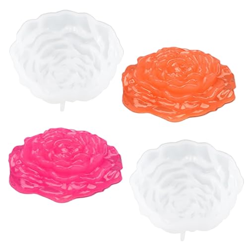 2 Stück Silikonformen Kerzen, 7x6,3cm, 3D Gießformen Silikon Blume, Kerzenformen zum Gießen Wiederverwendbar, Backformen Set für Kuchen Schokolade Dessert Mousse, Seifenform für DIY Wachs Party Dekor 2 Stück Silikonformen Kerzen, 7x6,3cm, 3D Gießformen Silikon Blume, Kerzenformen zum Gießen Wiederverwendbar, Backformen Set für Kuchen Schokolade Dessert Mousse, Seifenform für DIY Wachs Party Dekor von Catime