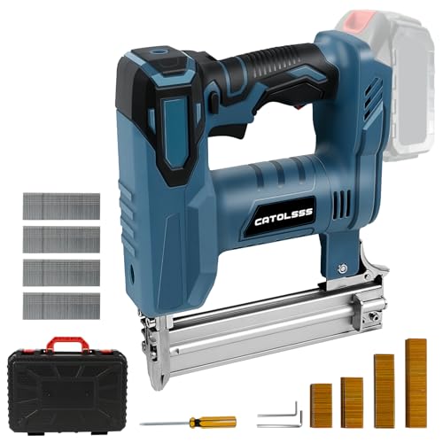 Akku Tacker Nagelpistole Kompatibel mit Makita 18V,100W Tackerpistole 2 Modi,18 Gauge 5/8 bis 1-1/4 Zoll,1000 Nägel/Klammern für Polsterei, Holzbearbeitung Projekte (ohne Akku) von Catolsss