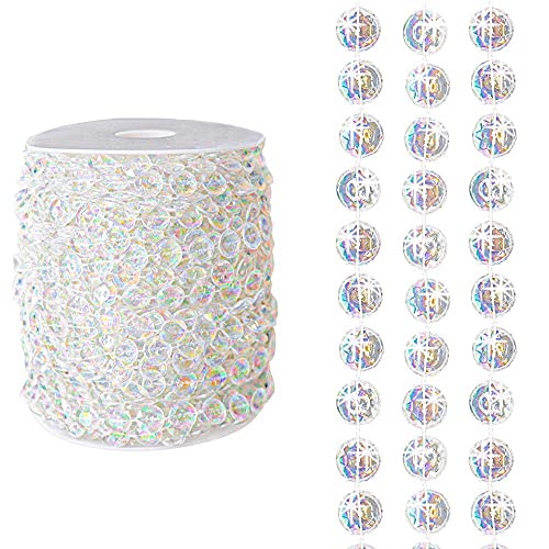 CattleyaHQ Acryl Perlen Rollen 30M,Kristall Perlen Vorhänge Stränge, Kristallperlen Girland,hängendes Ornament für Zuhause, Hotel, Hochzeit, Party, Tür, Fenster Dekoration CattleyaHQ Acryl Perlen Rollen 30M,Kristall Perlen Vorhänge Stränge, Kristallperlen Girland,hängendes Ornament für Zuhause, Hotel, Hochzeit, Party, Tür, Fenster Dekoration von CattleyaHQ