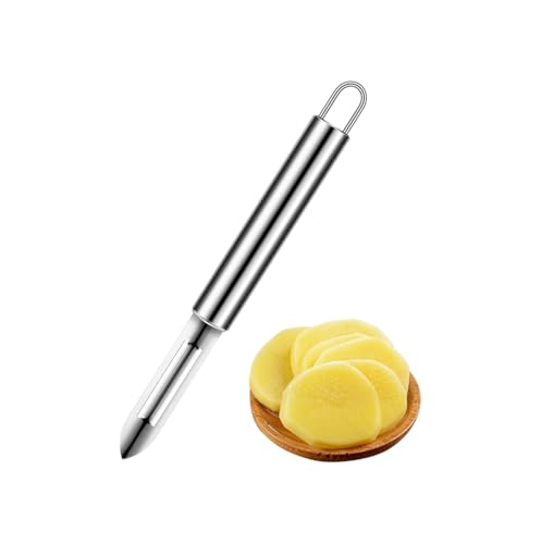 Gemüseschäler aus Edelstahl 430, manueller Schäler, 19 cm, mit ergonomischem Griff und Haken zum Aufhängen, ideal für Obst, Kartoffeln und Gemüse CAVOR Gemüseschäler aus Edelstahl 430, manueller Schäler, 19 cm, mit ergonomischem Griff und Haken zum Aufhängen, ideal für Obst, Kartoffeln und Gemüse CAVOR von Cavor