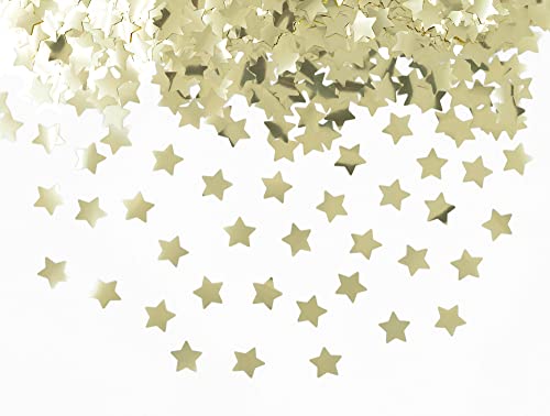 Cavore Stern Konfetti Gold metallic, 1,4cm, 30g, 1500 Stück – Streudeko Gold für Weihnachten, Geburtstag, Hochzeit, Jubiläum, Kindergeburtstag, Silvester 2022 von Cavore