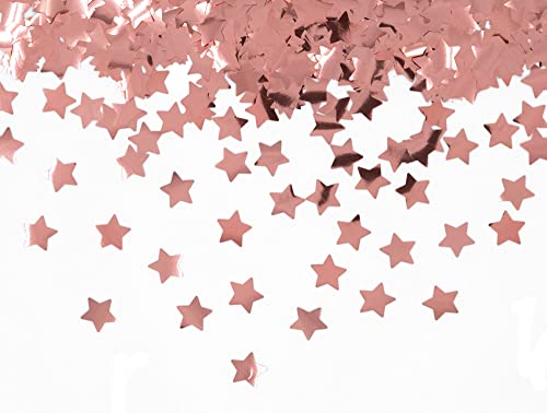Cavore Stern Konfetti Rosegold metallic, 1,4cm, 30g, 1500 Stück – Streudeko Rosegold für Herbst, Weihnachten, Geburtstag, Hochzeit, Jubiläum, Kindergeburtstag, Silvester 2022 von Cavore