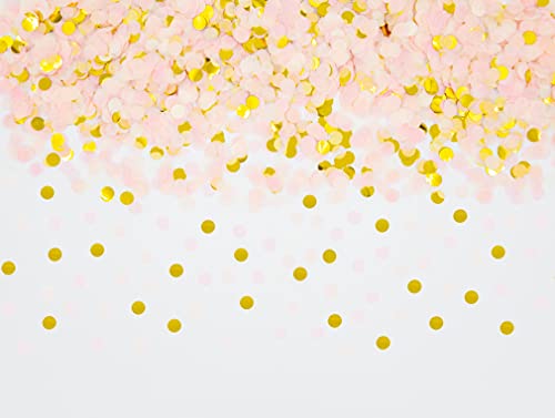 Konfetti Gold mehrfarbig, 1cm rund, 30g, 1500 Stück – elegante und moderne Partydeko – Geburtstag, Hochzeit, Baby-shower von Cavore