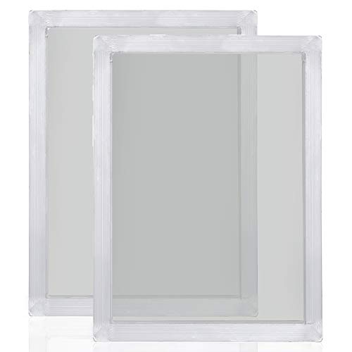 Caydo 2 Stück 25,4 x 35,6 cm Aluminium-Siebdruckrahmen mit 110 weißen Maschen für Siebdruck Caydo 2 Stück 25,4 x 35,6 cm Aluminium-Siebdruckrahmen mit 110 weißen Maschen für Siebdruck von Caydo