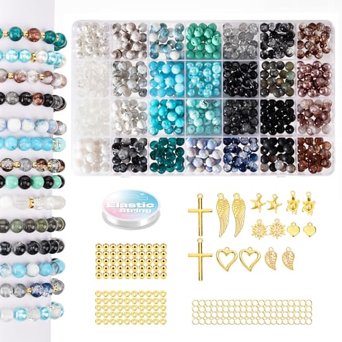 Caydo 560-teiliges böhmisches rundes Perlenarmband-Set – lebendiges DIY-Schmuckherstellungs-Set für Kinder und Erwachsene Caydo 560-teiliges böhmisches rundes Perlenarmband-Set – lebendiges DIY-Schmuckherstellungs-Set für Kinder und Erwachsene von Caydo