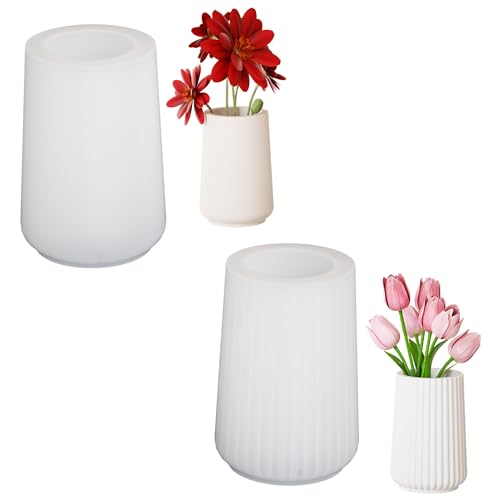 Cayway Silikonformen für Vasen, Blumenvasen, Harzformen, Silikon, Vasenformen für Epoxidharz, Ornamente, gestreift und glänzend Cayway Silikonformen für Vasen, Blumenvasen, Harzformen, Silikon, Vasenformen für Epoxidharz, Ornamente, gestreift und glänzend von Cayway