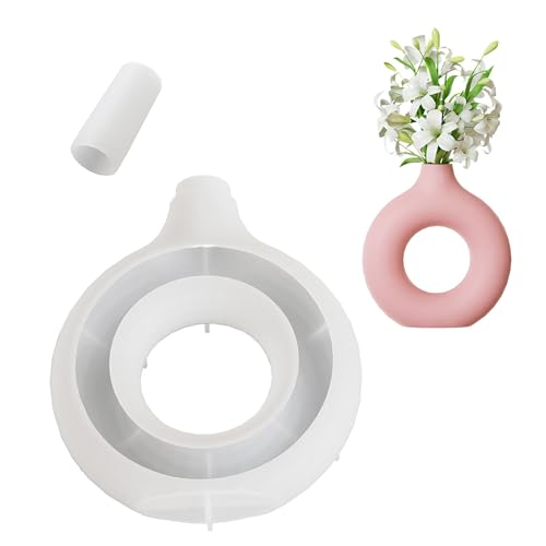Cayway Vasen-Silikonformen, Blumenvase, Harzformen, Silikon, Vasenformen für Epoxidharz, Ornamente, kreisförmig, hohl Cayway Vasen-Silikonformen, Blumenvase, Harzformen, Silikon, Vasenformen für Epoxidharz, Ornamente, kreisförmig, hohl von Cayway
