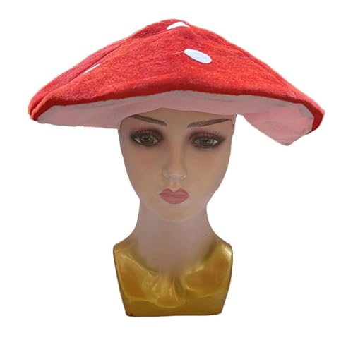 Cazqgoy 1pcs Red White Spotted Plush Novelty Hat, Funny Stuffed Mushroom Hat, for Halloween Christmas Birthday Party Favours Hat Costume Photo Cazqgoy 1pcs Red White Spotted Plush Novelty Hat, Funny Stuffed Mushroom Hat, for Halloween Christmas Birthday Party Favours Hat Costume Photo von Cazqgoy