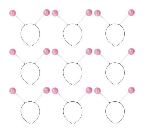 Cazqgoy 9 piece Alien Headband with Balls, Alien Costume, Ideal as Costume Accessories and Party Decoration for Intergalactic Celebrations and Space Themes (Rosa) von Cazqgoy
