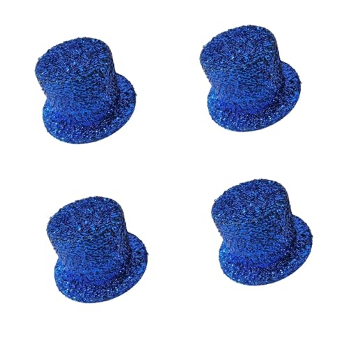 Cazqgoy Mini-Zylinderhut, Schneemannhut, Miniatur-Kostüm, Hüte für Schneemann, Dekoration, Weihnachten, Party, Basteln, Bastelzubehör, Blau, 4 Stück Cazqgoy Mini-Zylinderhut, Schneemannhut, Miniatur-Kostüm, Hüte für Schneemann, Dekoration, Weihnachten, Party, Basteln, Bastelzubehör, Blau, 4 Stück von Cazqgoy
