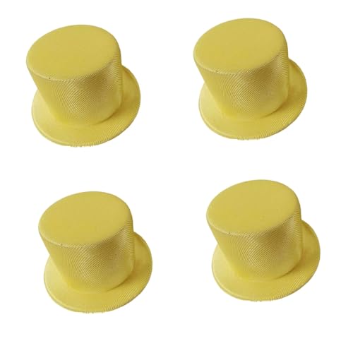 Cazqgoy Mini-Zylinderhut, Schneemannhut, Miniatur-Kostüm, Hüte für Schneemann, Dekoration, Weihnachten, Party, Basteln, Bastelzubehör, Gelb, 4 Stück Cazqgoy Mini-Zylinderhut, Schneemannhut, Miniatur-Kostüm, Hüte für Schneemann, Dekoration, Weihnachten, Party, Basteln, Bastelzubehör, Gelb, 4 Stück von Cazqgoy
