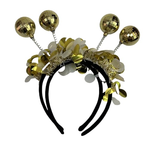 Pack of 2 Golden Laser Ball Headband, Holiday Headband, Disco Headband, Party Headband, Disco Costume, 70s Party Jewellery, Decorative Headband, Cosplay Accessories Pack of 2 Golden Laser Ball Headband, Holiday Headband, Disco Headband, Party Headband, Disco Costume, 70s Party Jewellery, Decorative Headband, Cosplay Accessories von Cazqgoy