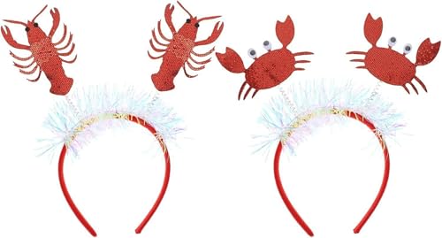 Set of 2 Red Lobster Crab Headband, Lobster and Crab Shape for Parties, For Costume Parties And Festival Parties For Carnival And Halloween Set of 2 Red Lobster Crab Headband, Lobster and Crab Shape for Parties, For Costume Parties And Festival Parties For Carnival And Halloween von Cazqgoy