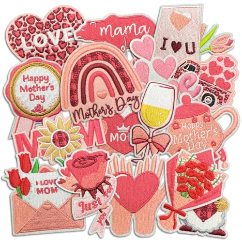 Edgy Cute Iron on Patches, Assorted Embroidered Applique Patches, DIY Decorative Heat Press Patch for Clothing, Jeans, Jackets, Backpacks, Hats (Edgy1 16Pcs) von Cazzon