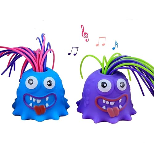 Hair Pulling Sound Toys, Screaming Monster Toys，Hair Pulling Screaming Monster, Fatigue Toys Stress Relief Hair Pulling Screaming Monster, Funny Hair-Pulling Screaming Toy (2PC-1#) von CcaChe