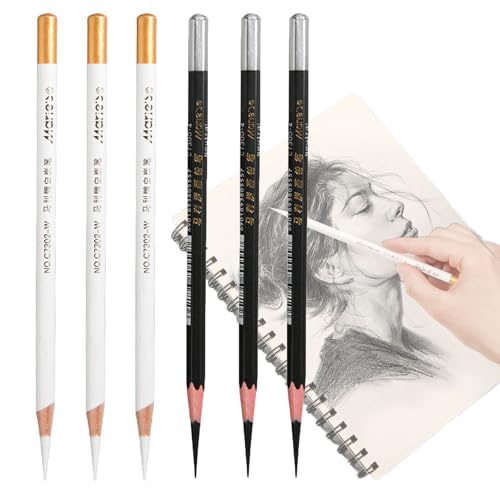 6 Stück Schwarze und Weiße Holzkohlestifte Kohle Set Zeichenkohle Zeichenkohle Zeichenstifte Set Kohlestifte für Skizzen Schattieren Porträt Professionelle Skizzierstifte für Anfänger und Künstle 6 Stück Schwarze und Weiße Holzkohlestifte Kohle Set Zeichenkohle Zeichenkohle Zeichenstifte Set Kohlestifte für Skizzen Schattieren Porträt Professionelle Skizzierstifte für Anfänger und Künstle von Ccomage