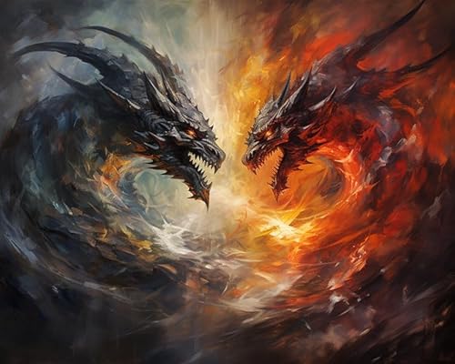Ccqiangtie-stroe DIY Malen Nach Zahlen Für Erwachsene,Tierischer Drache,Frammenloses Ölgemälde-Set mit Pinsel und Acrylfarben Geschenk für Kinder und Erwachsene,40x50cm Ccqiangtie-stroe DIY Malen Nach Zahlen Für Erwachsene,Tierischer Drache,Frammenloses Ölgemälde-Set mit Pinsel und Acrylfarben Geschenk für Kinder und Erwachsene,40x50cm von Ccqiangtie-stroe