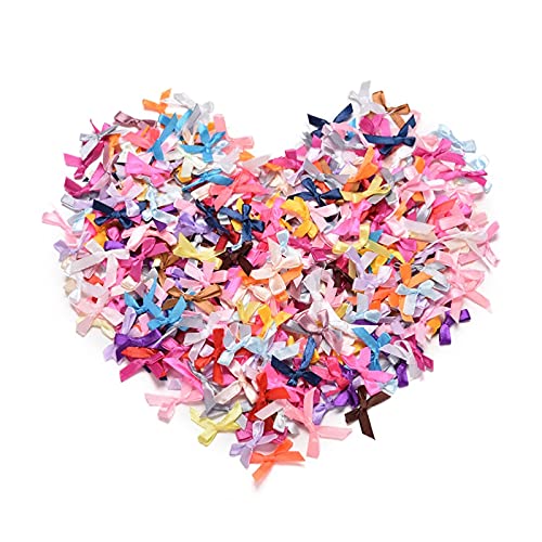 Cdemiy Mini Satinband Schleifen, 200Pcs Satinband-Schleifen, Mini gemischte doppelseitige Farbe Bogen, für Nähen DIY Handwerk Hochzeit Dekoration, 2,5 cm, zufällige Farbe Cdemiy Mini Satinband Schleifen, 200Pcs Satinband-Schleifen, Mini gemischte doppelseitige Farbe Bogen, für Nähen DIY Handwerk Hochzeit Dekoration, 2,5 cm, zufällige Farbe von Cdemiy