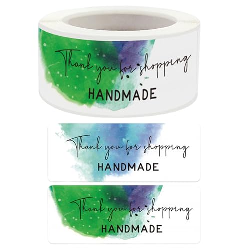 1 Roll Thank You Label Sticker Adhäsive Roll Für Kleinunternehmen Einzelhändler Geschäfte Und Geschenkverpackungen von CeaBulo