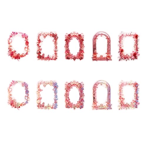 10 Blätter Border Sticker Crystal Museums Serie Aufkleber Dekorative Ästhetische Scrapbooking Supplies Border Decorative von CeaBulo