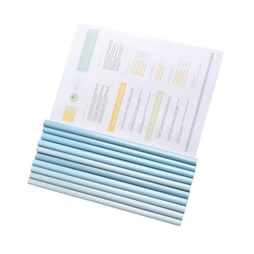 10pcs Lebenslaufabdeckung Ordner Bindemittel Report Clear Datei Ordner Schieberstange Drawbar Book Paper Paper Papier von CeaBulo