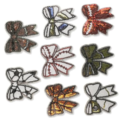 8 PCs Nähflecken Bögen Bestickte Flecken Pailletten Bowknot Eisen Auf Flecken Auf Flecken Applique Patches Nähen 8 PCs Nähflecken Bögen Bestickte Flecken Pailletten Bowknot Eisen Auf Flecken Auf Flecken Applique Patches Nähen von CeaBulo