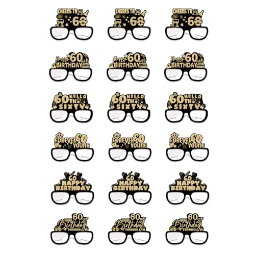 CeaBulo 18pcs Papiergläser Für Innen Und Outdoor Event Handgefertigte Geburtstagsfeier Brille Elegante Soziale Eventdekorationen von CeaBulo