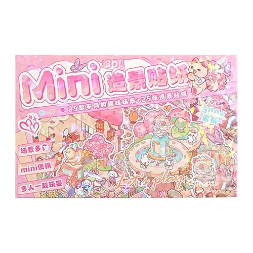 Fun Szenenaufkleber Cartoon Miniatur Szenenaufkleber Für Scrapbooking Journal Album Phone Case Laptop Verpackung Kreatives Scrapbooking von CeaBulo